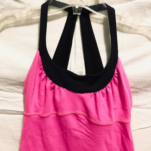 Lululemon Size 4 Tank Top Athleisure Yoga Pink Workout Top - Picture 7 of 16